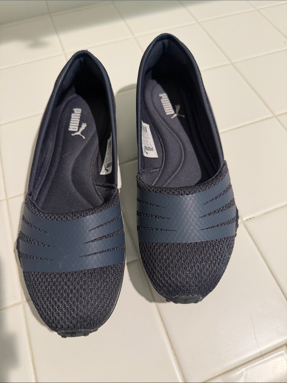 Puma Navy Slip-On Flats